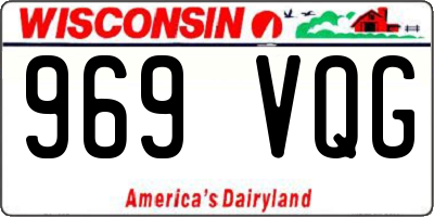 WI license plate 969VQG