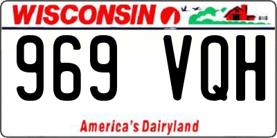WI license plate 969VQH