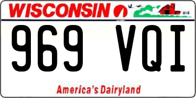 WI license plate 969VQI