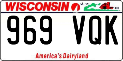WI license plate 969VQK