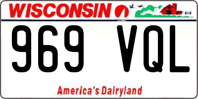 WI license plate 969VQL