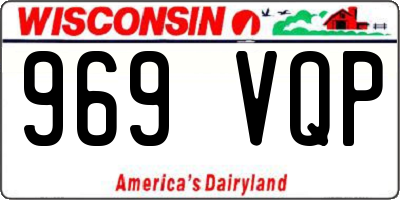 WI license plate 969VQP