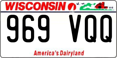 WI license plate 969VQQ