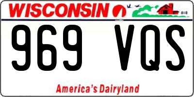 WI license plate 969VQS