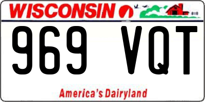 WI license plate 969VQT