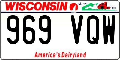WI license plate 969VQW