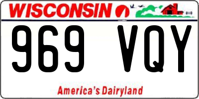 WI license plate 969VQY