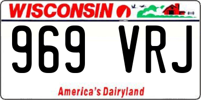 WI license plate 969VRJ