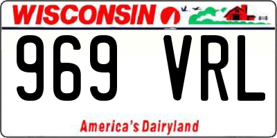 WI license plate 969VRL