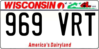 WI license plate 969VRT