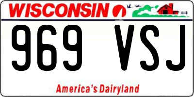WI license plate 969VSJ