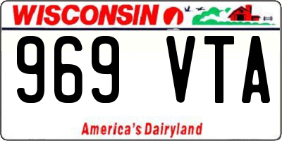 WI license plate 969VTA