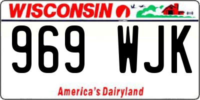 WI license plate 969WJK
