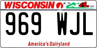 WI license plate 969WJL