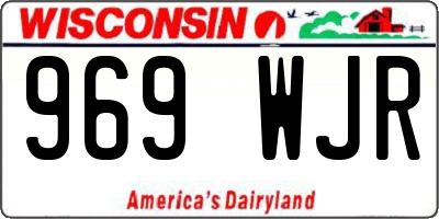 WI license plate 969WJR