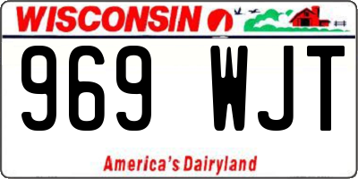 WI license plate 969WJT