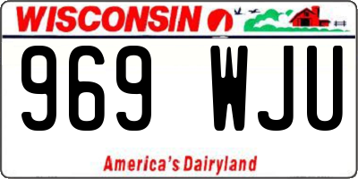 WI license plate 969WJU