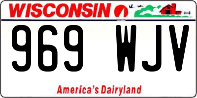 WI license plate 969WJV