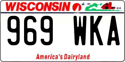 WI license plate 969WKA