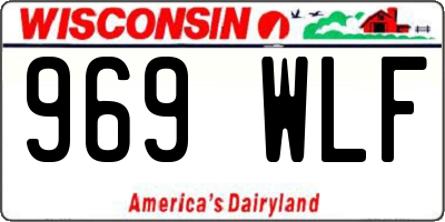 WI license plate 969WLF