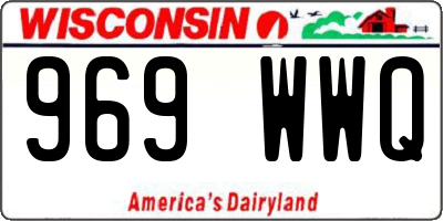 WI license plate 969WWQ