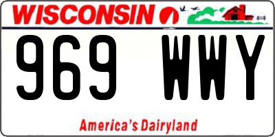 WI license plate 969WWY