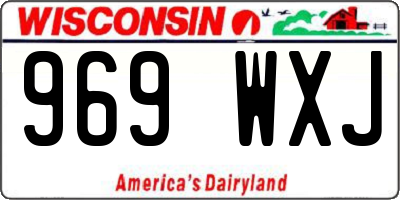 WI license plate 969WXJ