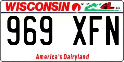 WI license plate 969XFN