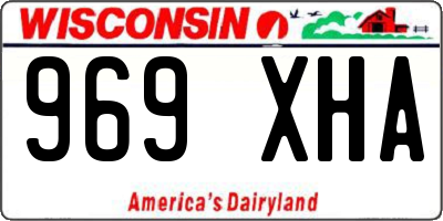 WI license plate 969XHA