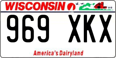 WI license plate 969XKX