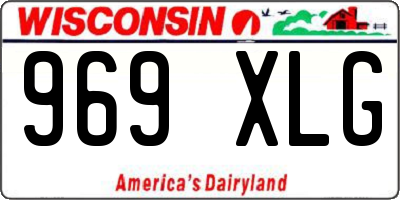WI license plate 969XLG
