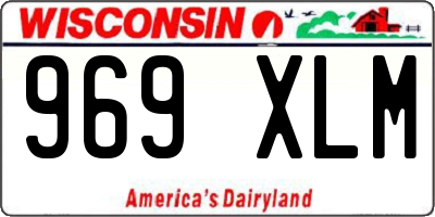 WI license plate 969XLM