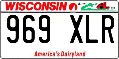 WI license plate 969XLR