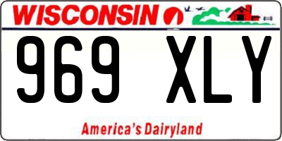 WI license plate 969XLY