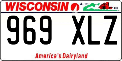 WI license plate 969XLZ