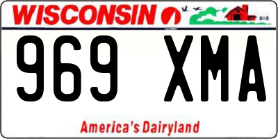 WI license plate 969XMA