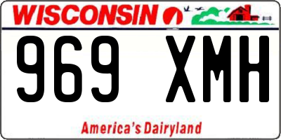 WI license plate 969XMH