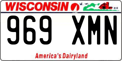 WI license plate 969XMN