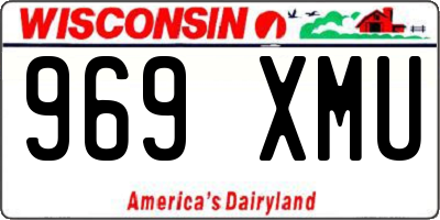 WI license plate 969XMU