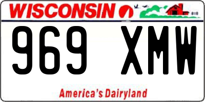 WI license plate 969XMW