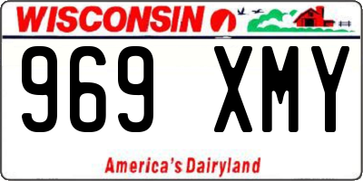 WI license plate 969XMY