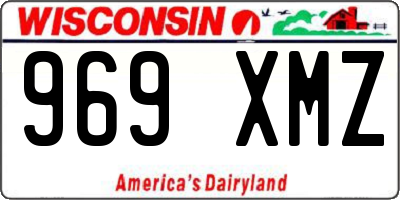 WI license plate 969XMZ