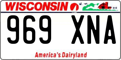 WI license plate 969XNA