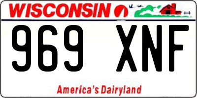 WI license plate 969XNF