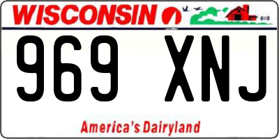 WI license plate 969XNJ