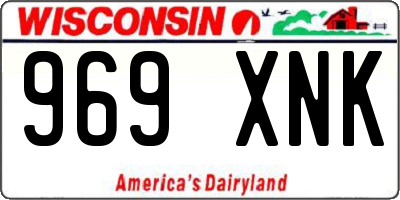 WI license plate 969XNK