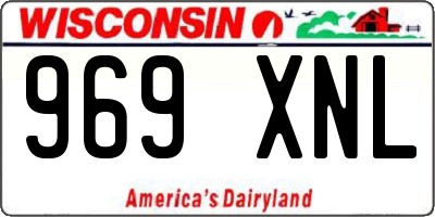 WI license plate 969XNL
