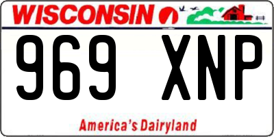 WI license plate 969XNP