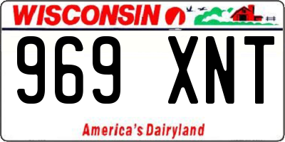 WI license plate 969XNT