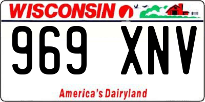 WI license plate 969XNV